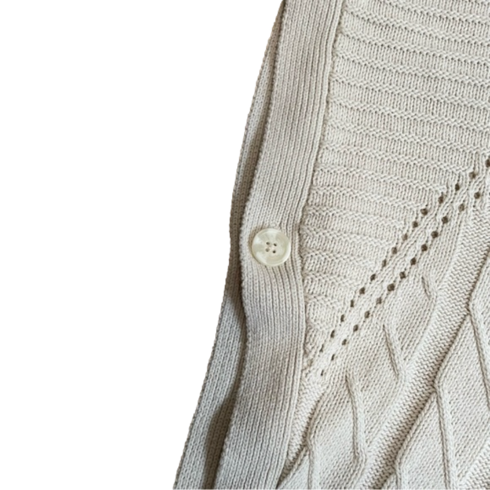 Ricki’s Cream Turtleneck Knit Poncho Size Medium - Picture 3 of 6